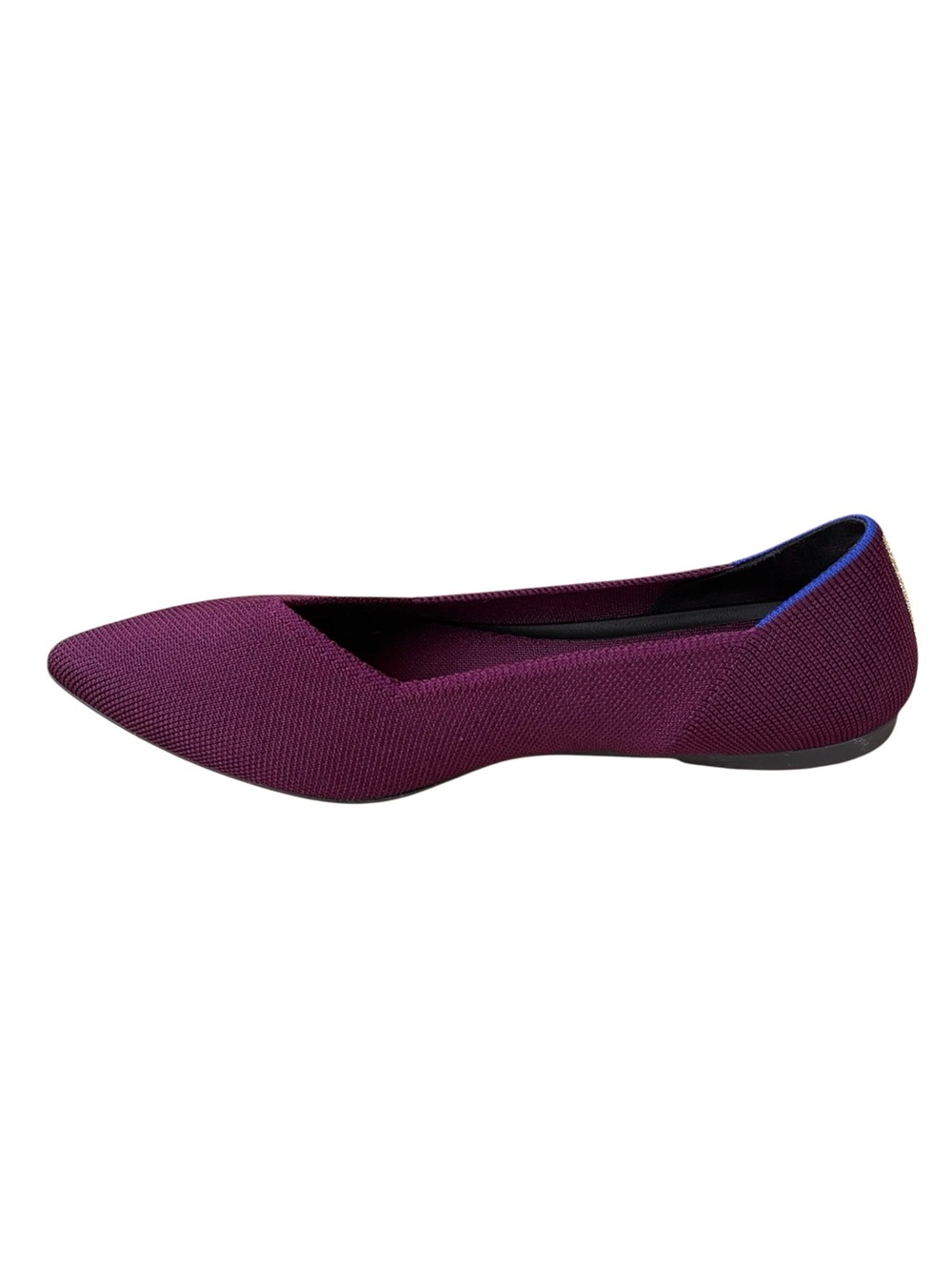ROTHY’s “The Point II” Maroon & Gold Woven Flats - Picture 9 of 14